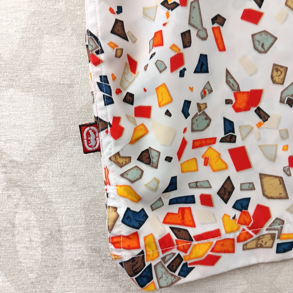 Ecko Unltd Sleeveless Button Up Women L Multicolor Geometric Streetwear Shirt - Picture 10 of 10